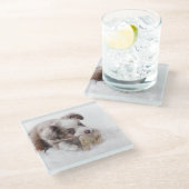 Dessous-de-verre En Verre merle rouge d'aussie (Incliné)