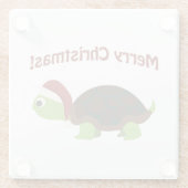 Dessous-de-verre En Verre Merry Christmas ! Turtle (homonymie) (Dos)