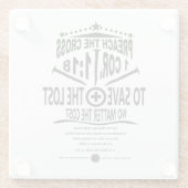 Dessous-de-verre En Verre Message croisé (Dos)