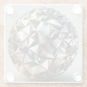 Dessous-de-verre En Verre metal reflections design ball (Dos)