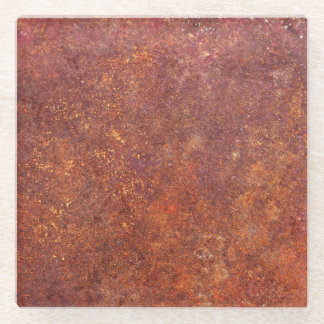 Dessous-de-verre En Verre métal rustique : surface texturée.