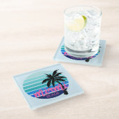 Dessous-de-verre En Verre Miami Beach (Incliné)