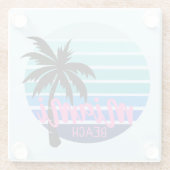 Dessous-de-verre En Verre Miami Beach (Dos)