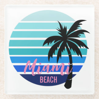 Dessous-de-verre En Verre Miami Beach