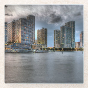 Dessous-de-verre En Verre Miami, la Floride
