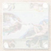 Dessous-de-verre En Verre Michelangelo - Création d'Adam, Chapelle Sixtine (Dos)