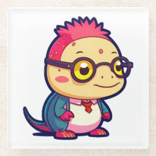 Dessous-de-verre En Verre mignon philosophe axolotl