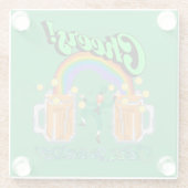 Dessous-de-verre En Verre Mikitiez verdoyante Saint Patrick's Day irishbeer (Dos)