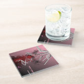 Dessous-de-verre En Verre Milieux de conception (Incliné)