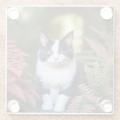 Dessous-de-verre En Verre Millie Le Chat Ragdoll, (Dos)