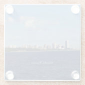 Dessous-de-verre En Verre Milwaukee Skyline dessous de verre (Dos)