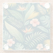 Dessous-de-verre En Verre Minimal Botanical Pattern (Dos)