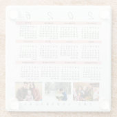Dessous-de-verre En Verre Minimalist 2026 Multi Photo Calendar  Keepsake (Dos)