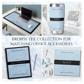 Dessous-de-verre En Verre Minimalist Powder Blue Modern Office