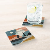 Dessous-de-verre En Verre Mirage du désert (Incliné)