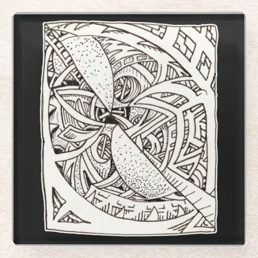 Dessous-de-verre En Verre Mis épissé (Devant)