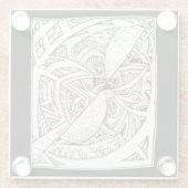 Dessous-de-verre En Verre Mis épissé (Dos)