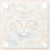 Dessous-de-verre En Verre Mixed Media Cat Lover (Dos)
