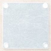 Dessous-de-verre En Verre Modèle de carte des USA (Dos)