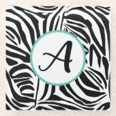 Dessous-de-verre En Verre Modèle Zebra (Devant)