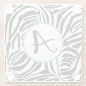 Dessous-de-verre En Verre Modèle Zebra (Dos)