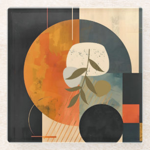 Dessous-de-verre En Verre Moderne Abstrait Peace Olive Branch Wall Art