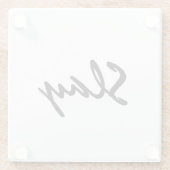 Dessous-de-verre En Verre Moderne et tendance (Dos)