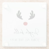 Dessous-de-verre En Verre Moderne et tendance : Jingle Bells Sober Tout le c (Dos)