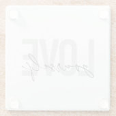 Dessous-de-verre En Verre Moderne, tendance, simple, design urbain (Dos)