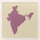 Dessous-de-verre En Verre Modes d'épices prunes Inde (Devant)