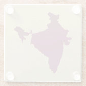 Dessous-de-verre En Verre Modes d'épices prunes Inde (Dos)