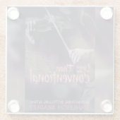 Dessous-de-verre En Verre Moins que conventionnel (Dos)