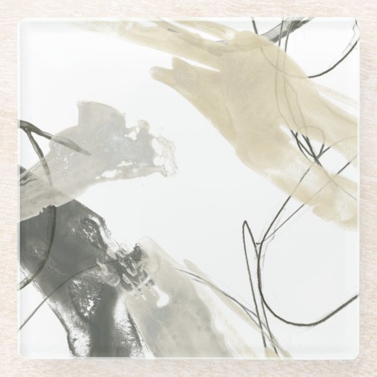 Dessous-de-verre En Verre Moment monochrome (Devant)