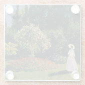 Dessous-de-verre En Verre Monet - Femme dans le jardin (Dos)