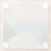 Dessous-de-verre En Verre Monet Sunset Seine Beaux-Art Impressionnisme (Dos)