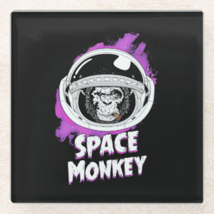 Dessous-de-verre En Verre Monkey Space