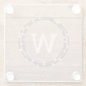 Dessous-de-verre En Verre Monogram design (Dos)