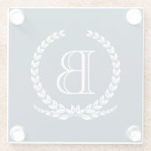 Dessous-de-verre En Verre Monogram design (Dos)