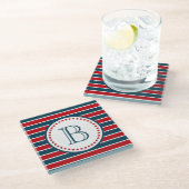 Dessous-de-verre En Verre Monogram design (Incliné)
