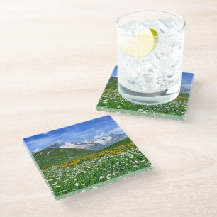 Dessous-de-verre En Verre Montagnes Swiss Alps Valley Spring