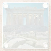 Dessous-de-verre En Verre Monuments | Parthenon Athens, Greece (Dos)