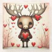 Dessous-de-verre En Verre Moose Love 3 (Devant)