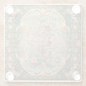 Dessous-de-verre En Verre Moquette orientale florale (Dos)