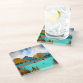 Dessous-de-verre En Verre Morning Lake Rower (Incliné)