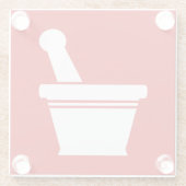 Dessous-de-verre En Verre Mortier et pilon (Dos)