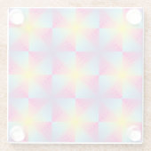 Dessous-de-verre En Verre Mosaïque carrée abstraite de vecteur (Dos)