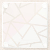 Dessous-de-verre En Verre Mosaïque d'or rose (Dos)