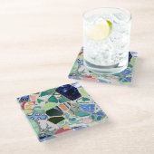 Dessous-de-verre En Verre Mosaïques de Park Guell (Incliné)