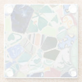 Dessous-de-verre En Verre Mosaïques de Park Guell (Dos)