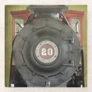 Dessous-de-verre En Verre Moteur de train Baldwin Locomotive Works